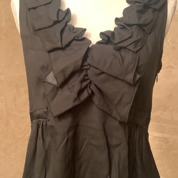 Rebecca Taylor Silk V- Neck Ruffle Top - Picture 4 of 14